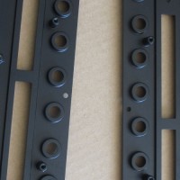 custom CNC milling Aluminum chassis component, for medial equipment, Black anodize finish